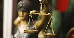 Legal scales statue