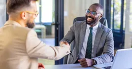Father meeting with lawyer
