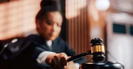 Judge with a gavel