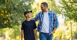 Father bonding with his son