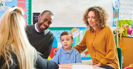 Stepparent at school event
