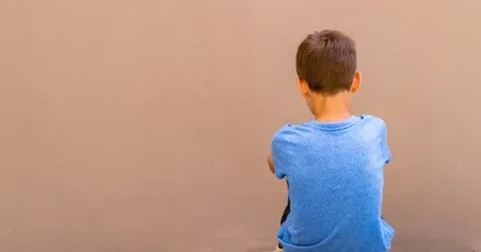 Upset boy