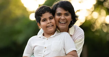 Mother and son