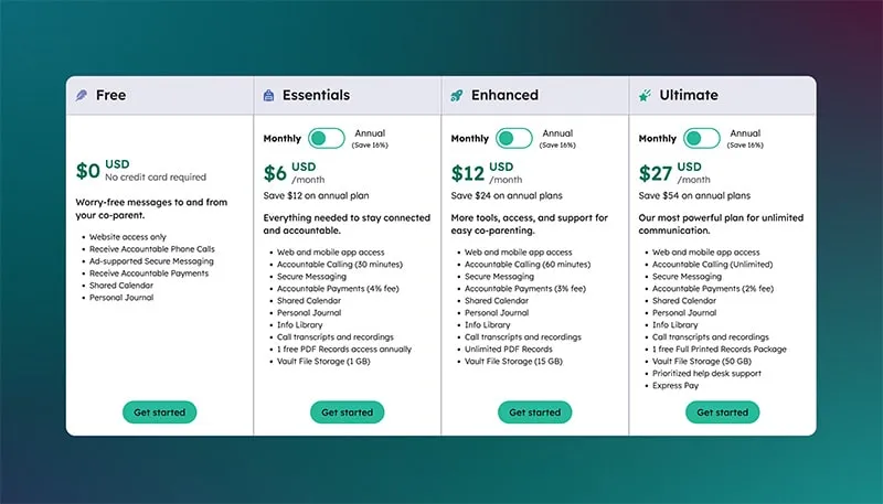 New pricing plans