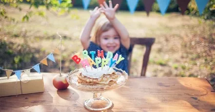 Little Girl Celebrating Her Birthday While Social Distancing