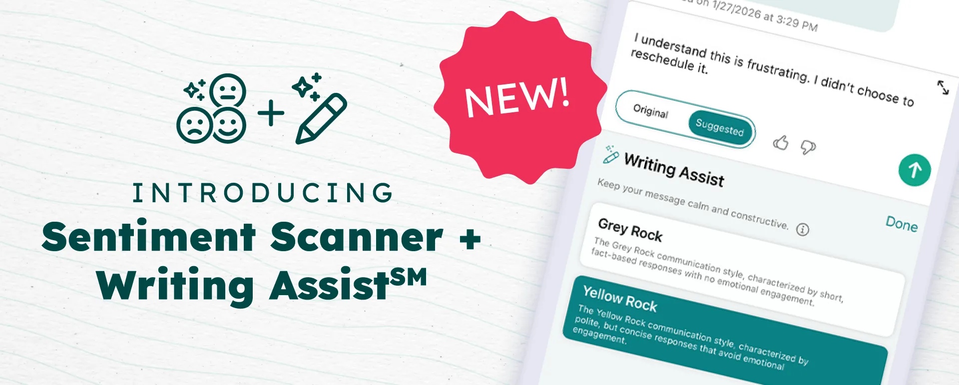 Sentiment Scanner + Writing Assist℠
