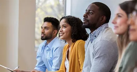 Parents in co-parenting class