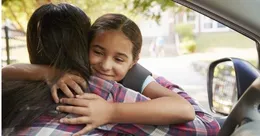 Child hugging mother