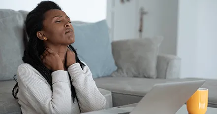 Stressed woman