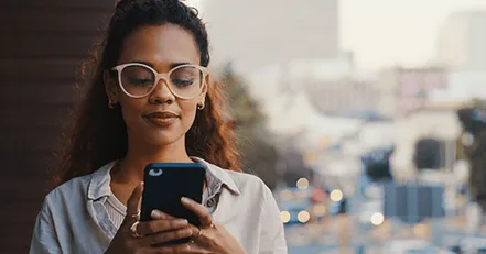 Woman on phone
