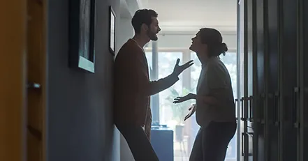 Couple arguing