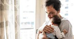 Father with baby