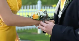 Teenagers at prom