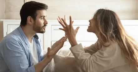 Couple arguing