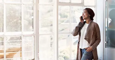 Woman on the phone