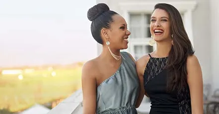 Girls getting ready for homecoming