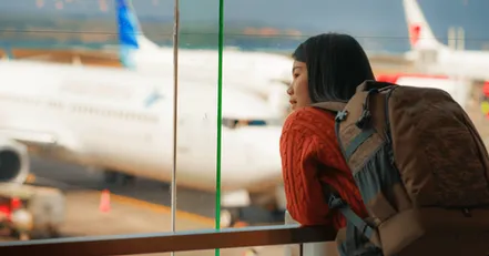 Woman at airport