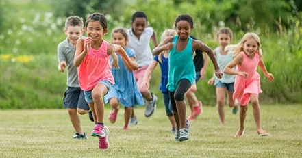 Kids running