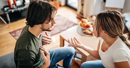 Couple arguing