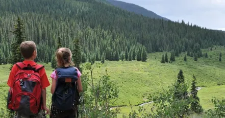 Children on a hike